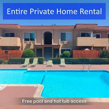 Entire Modern 2-Bedroom Condo With 3 Queen Bed, Free Parking, Pool